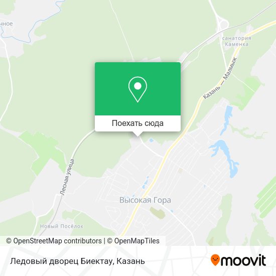 Карта Ледовый дворец Биектау