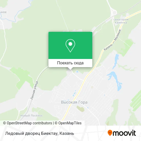 Карта Ледовый дворец Биектау