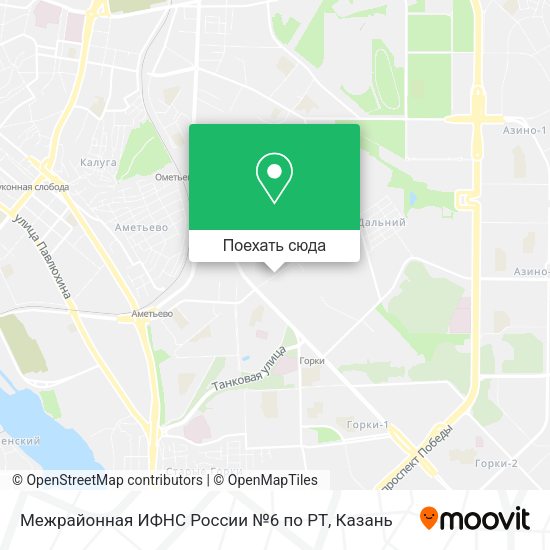 Карта Межрайонная ИФНС России №6 по РТ