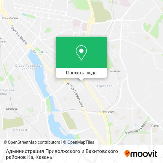 Карта Администрация Приволжского и Вахитовского районов Ка