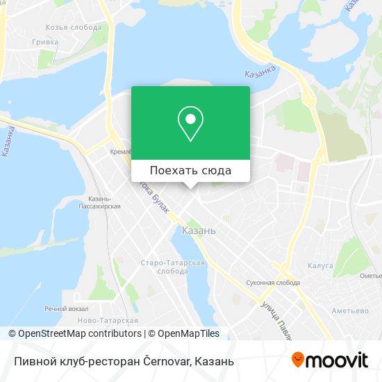 Карта Пивной клуб-ресторан Černovar