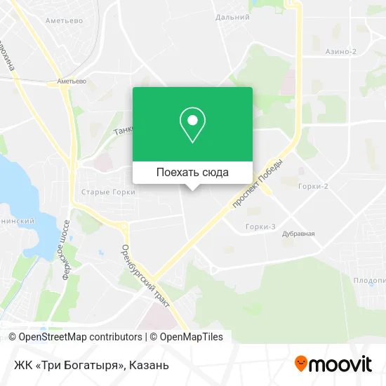 Карта ЖК «Три Богатыря»