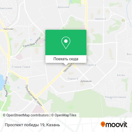 Карта Проспект победы 19