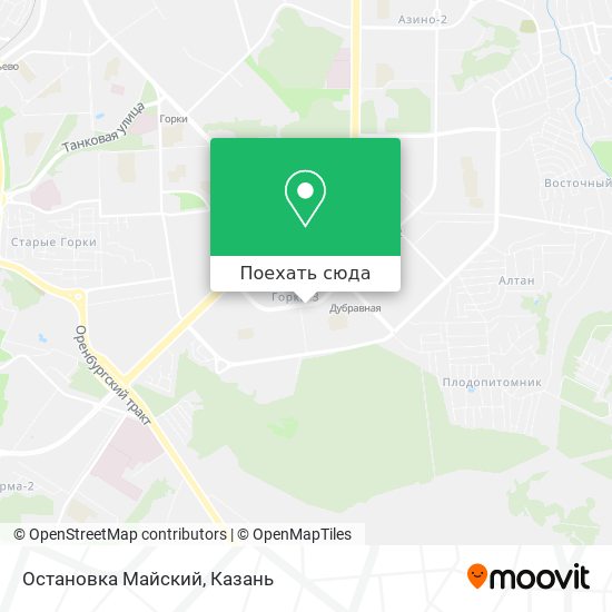 Карта Остановка Майский