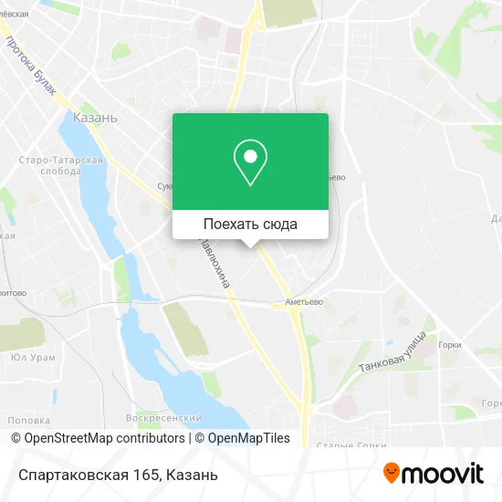 Карта Спартаковская 165