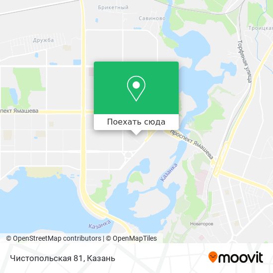 Карта Чистопольская 81