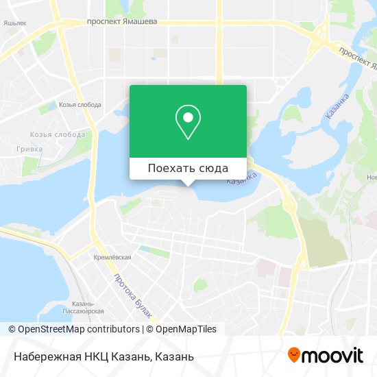 Карта Набережная НКЦ Казань