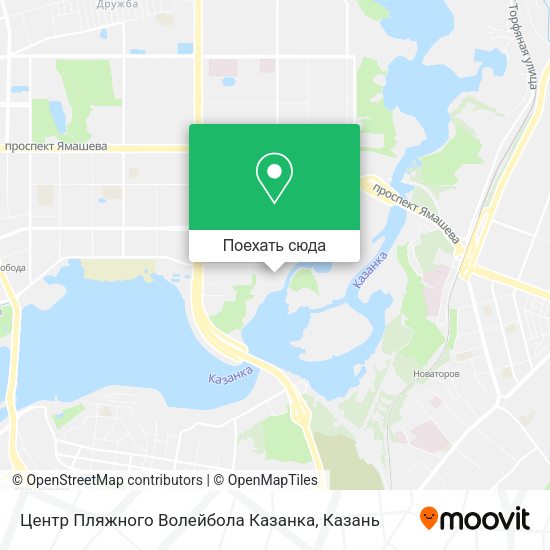 Карта Центр Пляжного Волейбола   Казанка