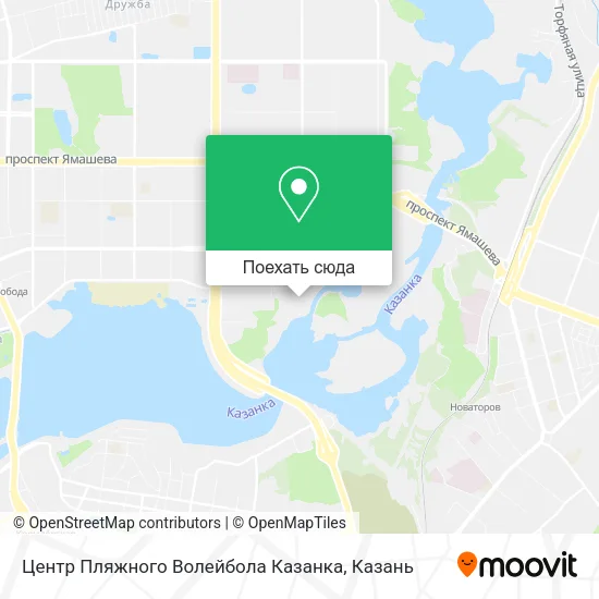 Карта Центр Пляжного Волейбола   Казанка