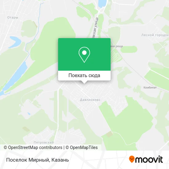 Карта Поселок Мирный