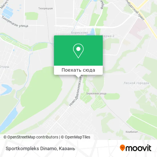 Карта Sportkompleks Dinamo