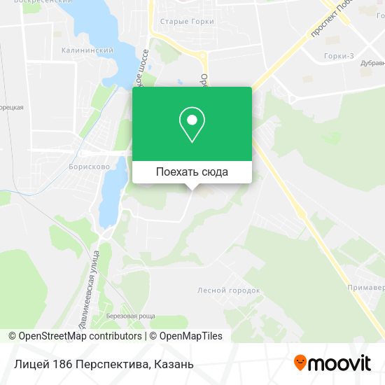 Карта Лицей 186 Перспектива