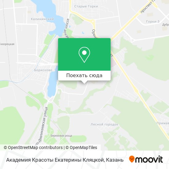 Карта Академия Красоты Екатерины Кляцкой