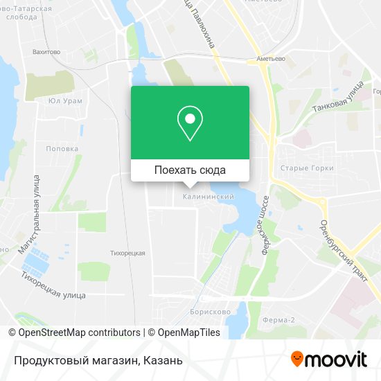 Карта Продуктовый магазин