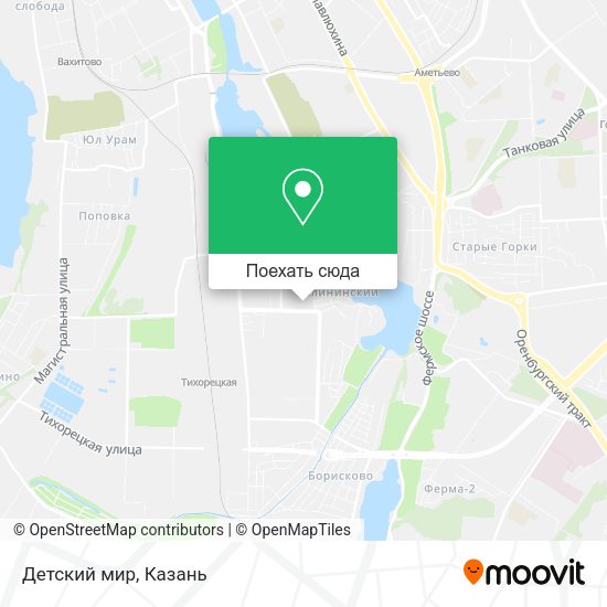 Карта Детский мир