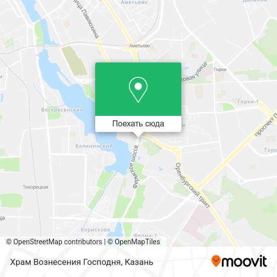 Карта Храм Вознесения Господня