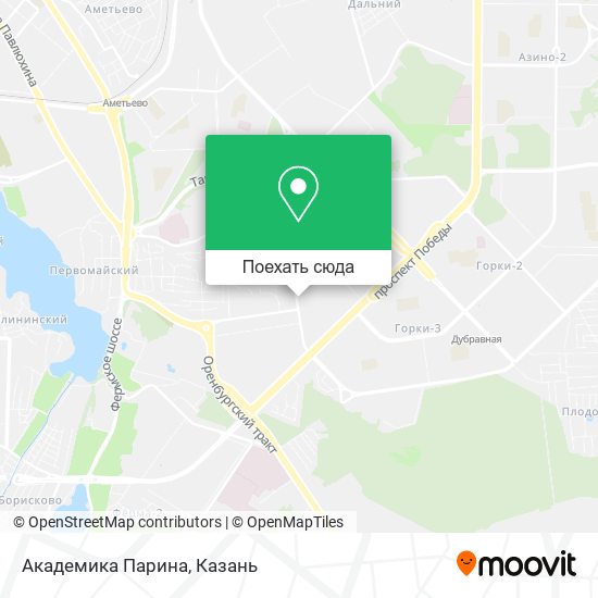 Карта Академика Парина