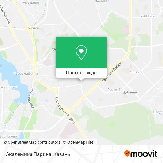 Карта Академика Парина