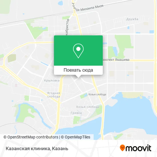 Карта Казанская клиника