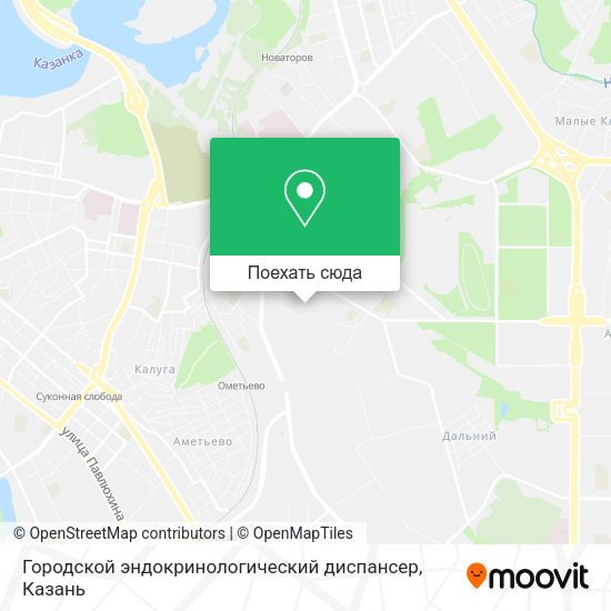 Карта Городской эндокринологический диспансер