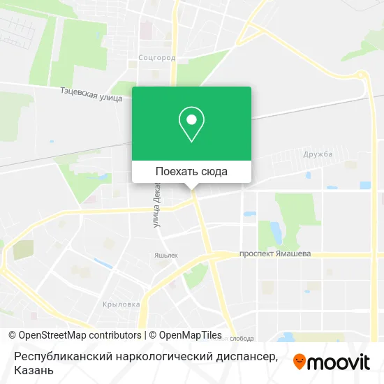 Карта Республиканский наркологический диспансер