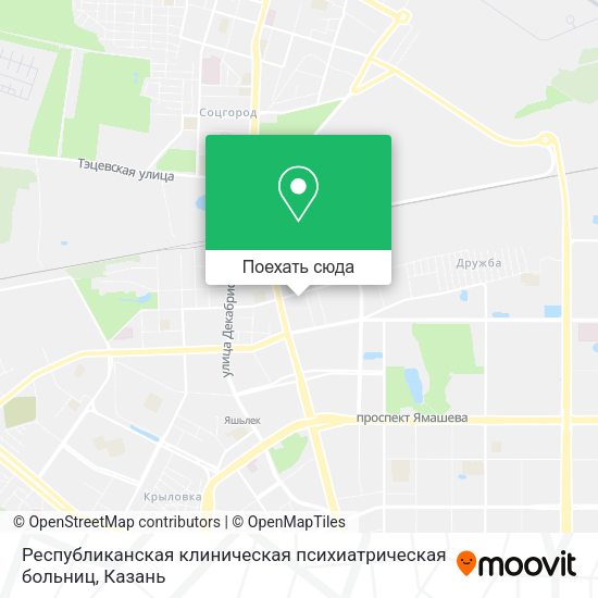 Карта Республиканская клиническая психиатрическая больниц