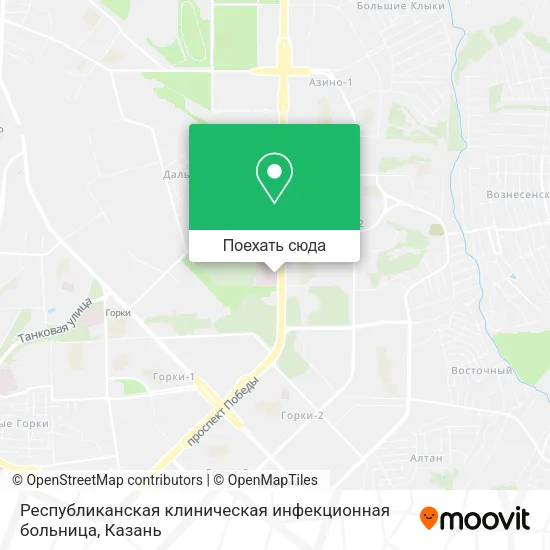 Карта Республиканская клиническая инфекционная больница