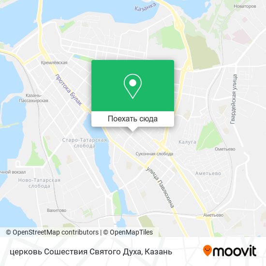 Карта церковь Сошествия Святого Духа