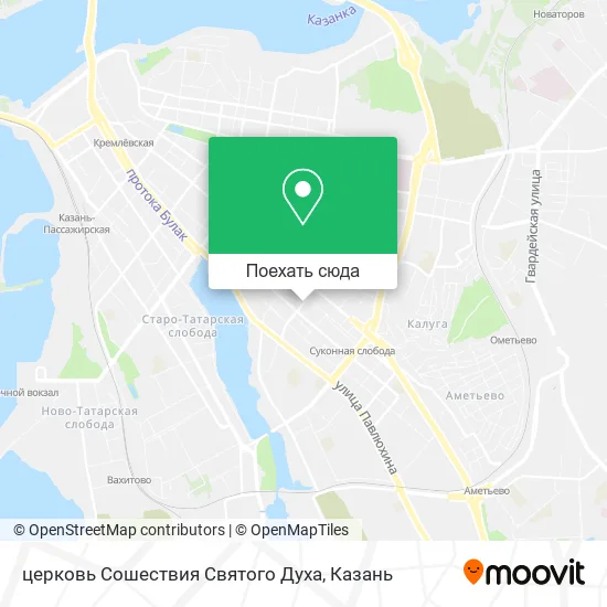 Карта церковь Сошествия Святого Духа