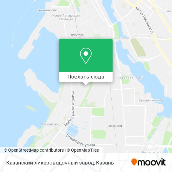 Карта Казанский ликероводочный завод