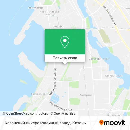Карта Казанский ликероводочный завод