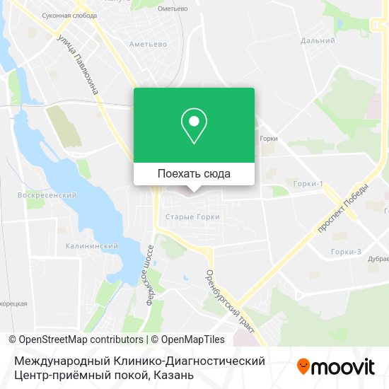 Карта Международный Клинико-Диагностический Центр-приёмный покой
