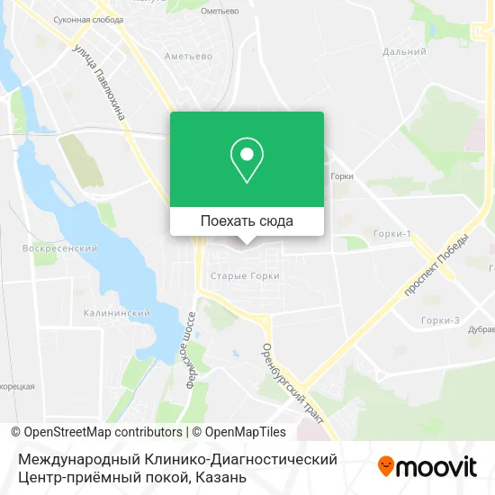 Карта Международный Клинико-Диагностический Центр-приёмный покой