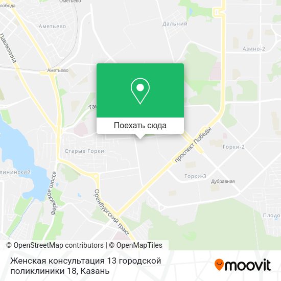 Карта Женская консультация 13 городской поликлиники 18
