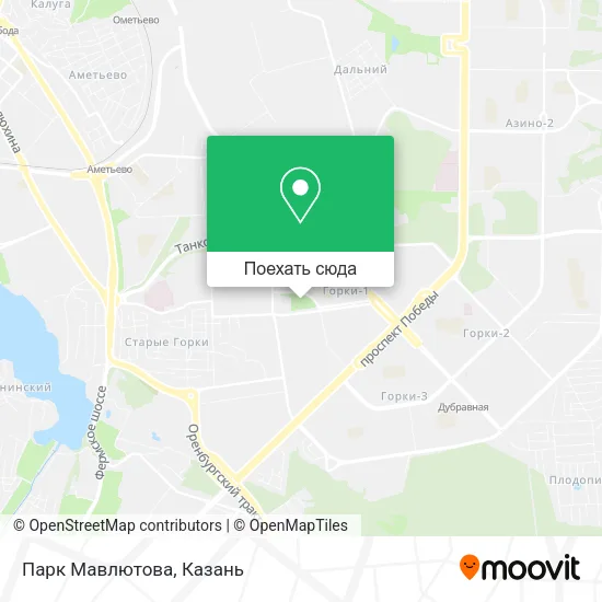 Карта Парк Мавлютова