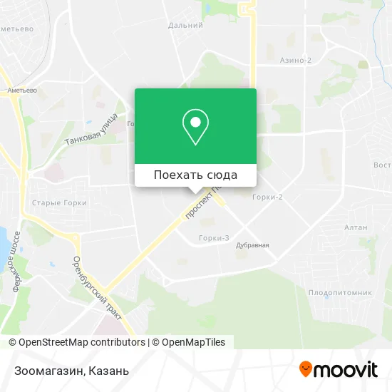 Карта Зоомагазин
