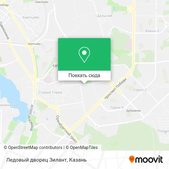 Карта Ледовый дворец  Зилант