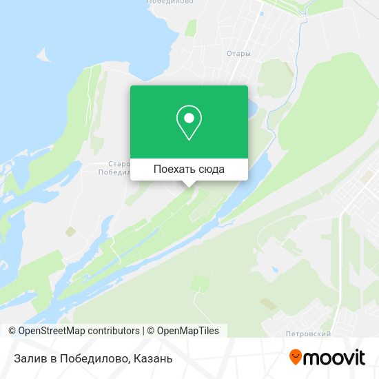 Карта Залив в Победилово