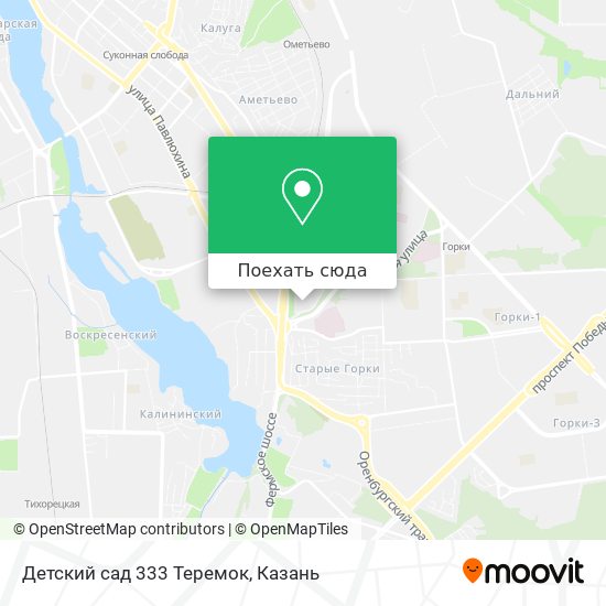 Карта Детский сад 333 Теремок