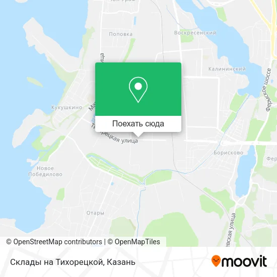 Карта Склады на Тихорецкой