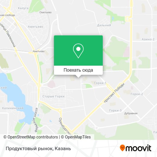 Карта Продуктовый рынок