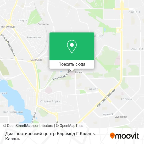 Карта Диагностический центр Барсмед Г.Казань
