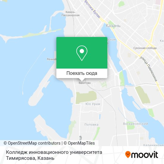Карта Колледж инновационного университета Тимирясова