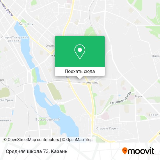 Карта Средняя школа 73