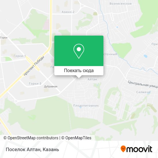 Карта Поселок Алтан