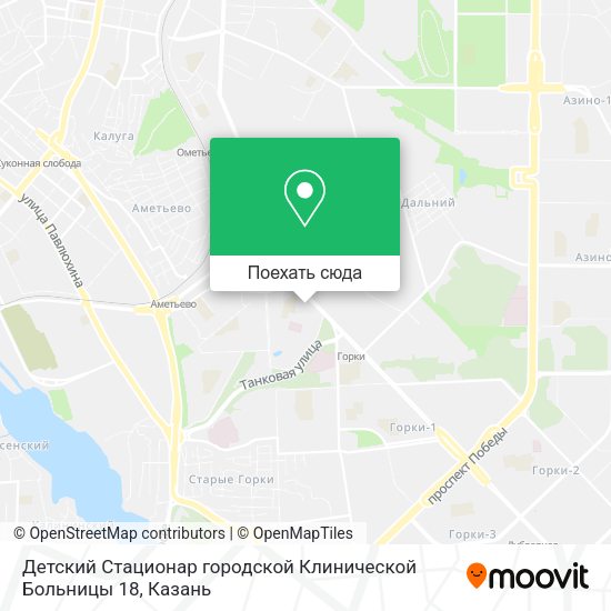 Карта Детский Стационар городской Клинической Больницы 18