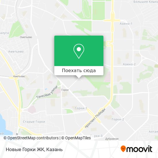 Карта Новые Горки ЖК