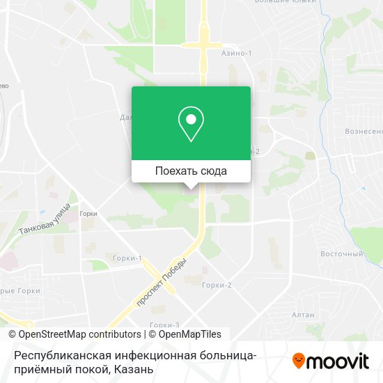 Карта Республиканская инфекционная больница-приёмный покой