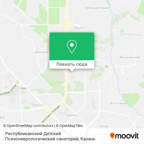 Карта Республиканский Детский Психоневрологический санаторий