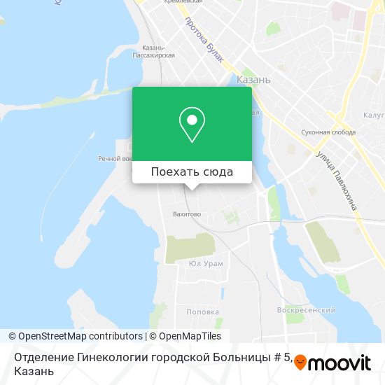 Карта Отделение Гинекологии городской Больницы # 5